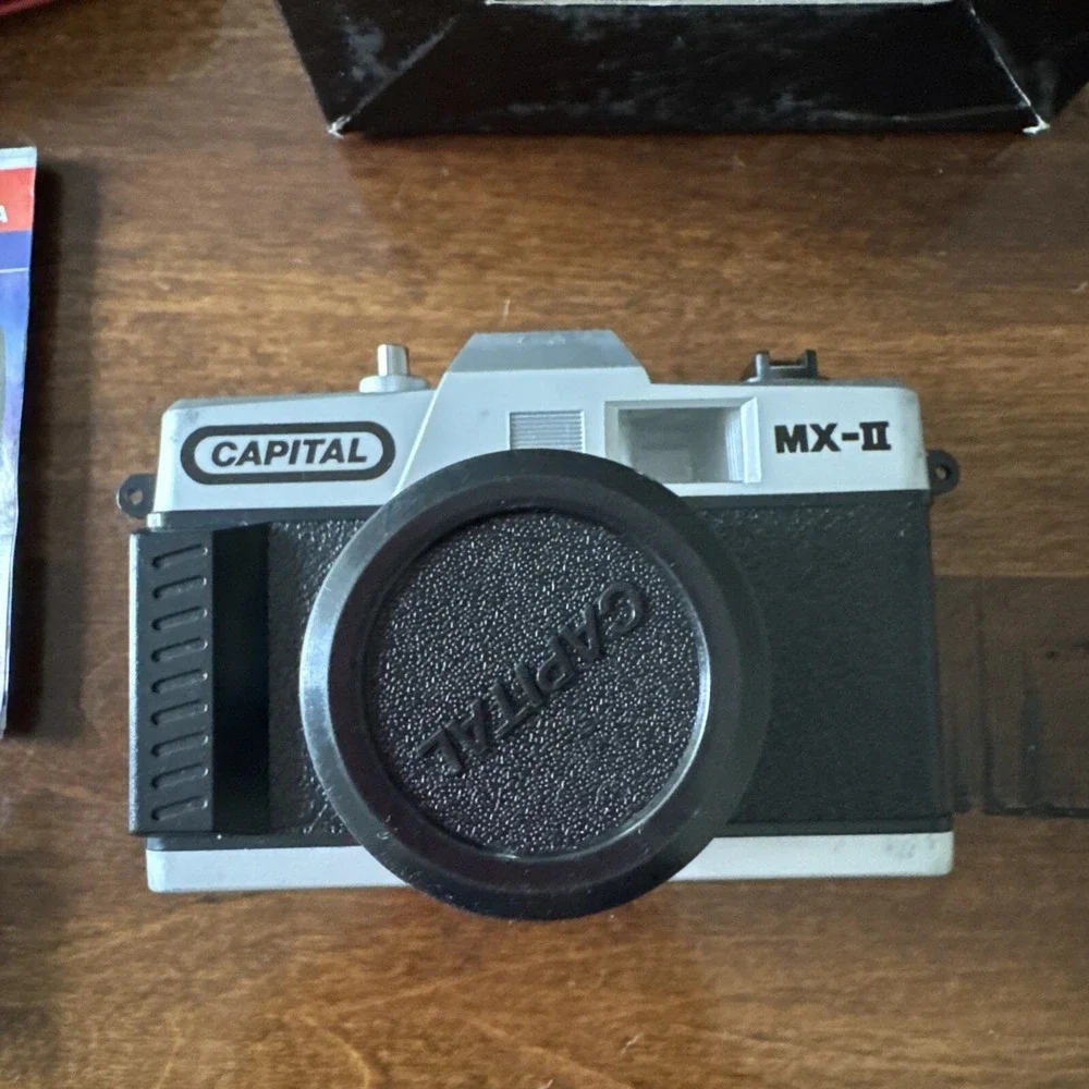 VTG CAPITAL MX-II 35MM Film Retro Camera W 50MM Lens, Case w/ Paperwork and‎ Box